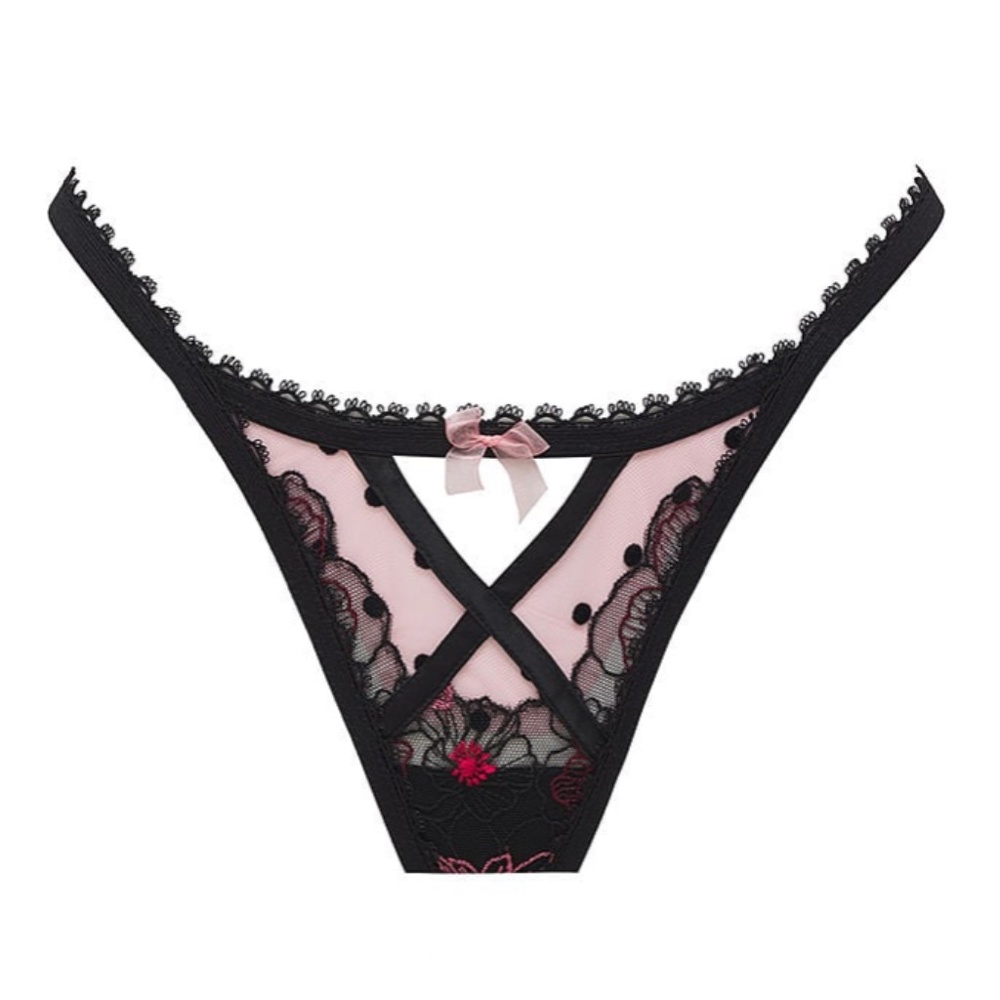 NWT For Love and Lemons 🍋 Zinnia Embroidered Thong Panty